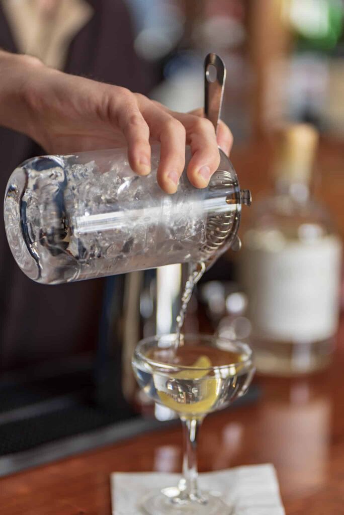 Craft Cocktail at our Woodstock Hotel using Gin from Barr Hill Distillery